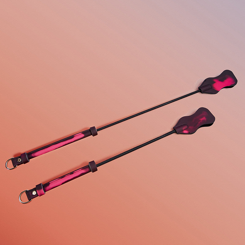 Thermo-Color Changing Leather Spanking Paddle · Cute Handmade BDSM Toy for Couples