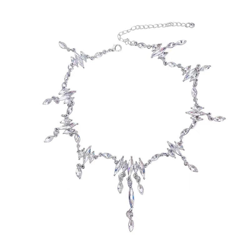 Waterdrop Sparkle Choker | Sparkle-Crystal Kiss Style