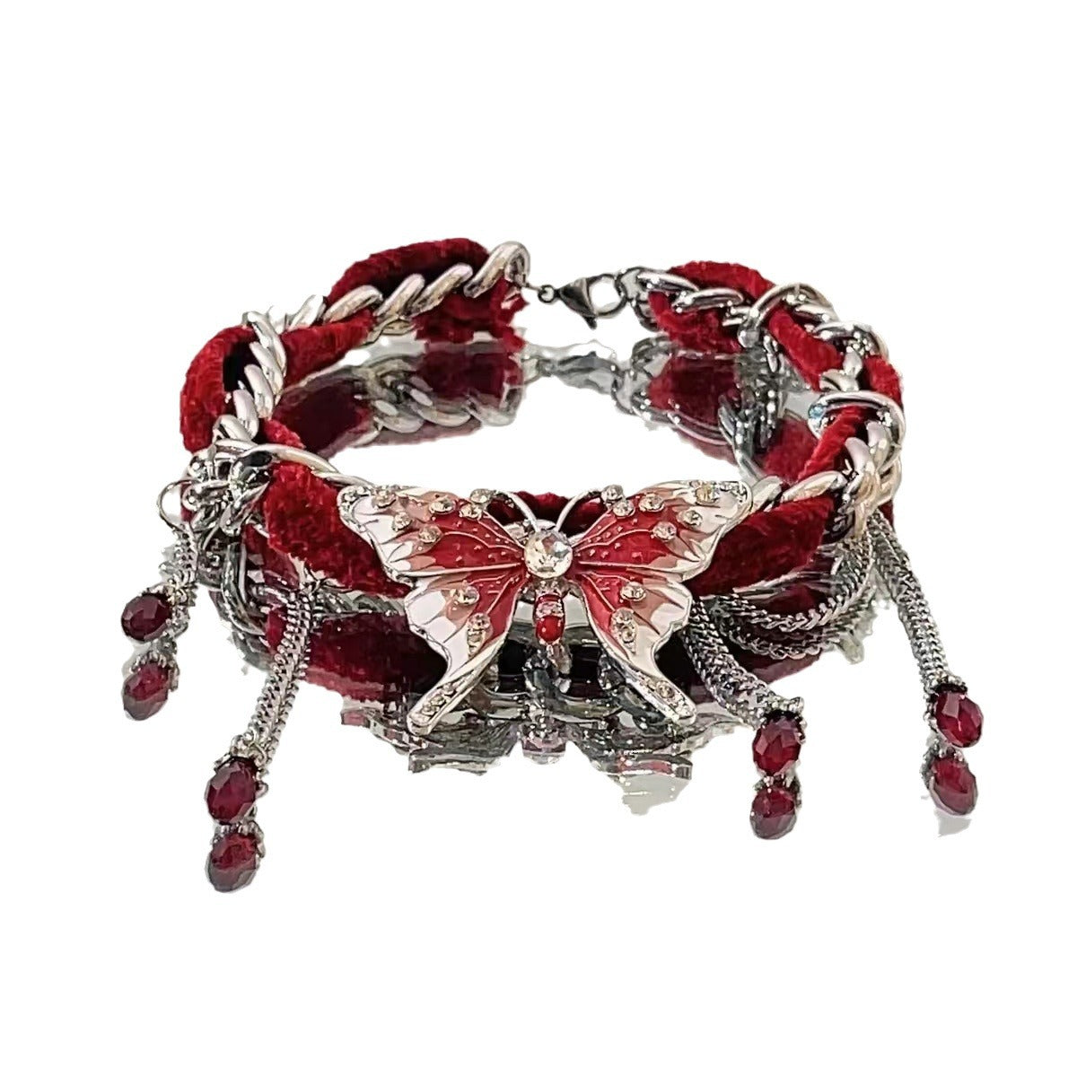 Red Butterfly Choker | Butterfly-Delicate Wings Style