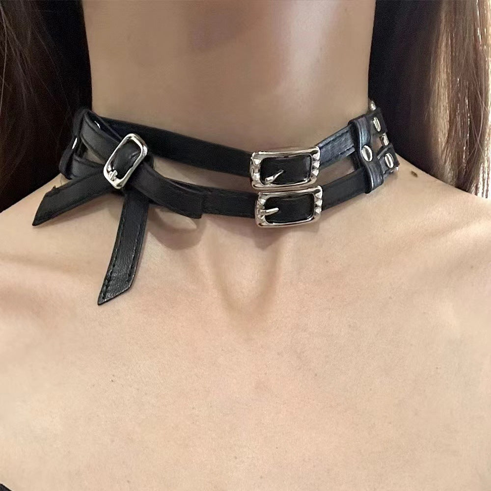 Bow Charm Choker | Y2K-Cyber Cutie, Sparkle-Crystal Kiss Style