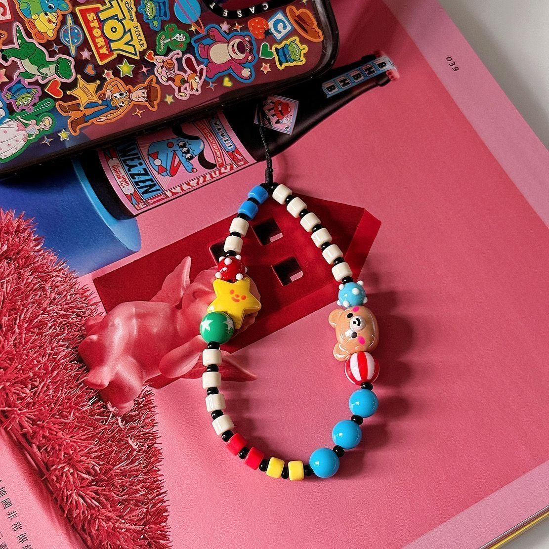 Bear Lanyard Stockings | Gothic-Nocturne Doctrine, Y2K-Cyber Cutie, Minimalist-Zero Emotion, Cute-Sweet Suggestion Legwear